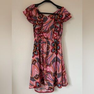 Farm Rio x Anthropologie cover-up mini dress